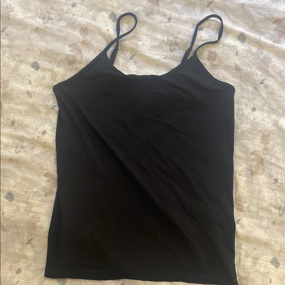 Nordstrom Black Fitted Tank Top